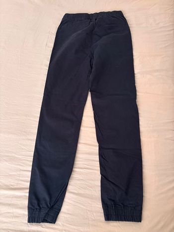 pantalon garçon 14 ans kiabi coton bleu marine élastiques