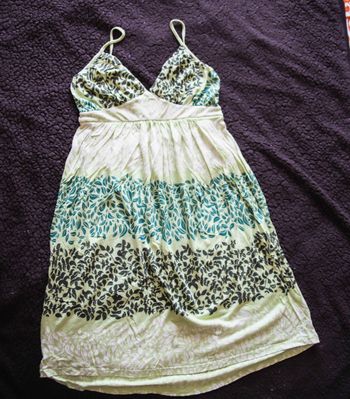 Robe taille empire, bretelles réglables