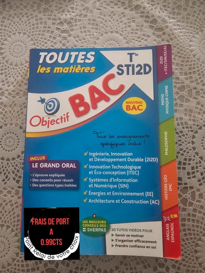 Livre Objectif bac : toutes les matières sti2d oral + ecrit terminale - photo numéro 2