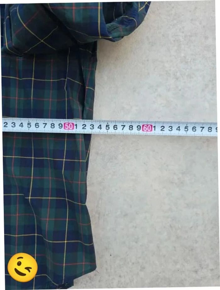 Chemise Ralph Lauren manche longue Taille M vert noir Homme Men CHE119 - photo numéro 6