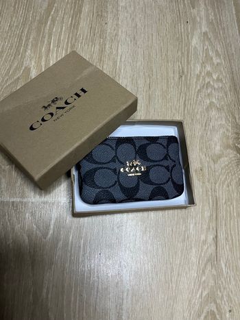 Coach Porte-monnaie Noir/Or – Neuf avec boîte