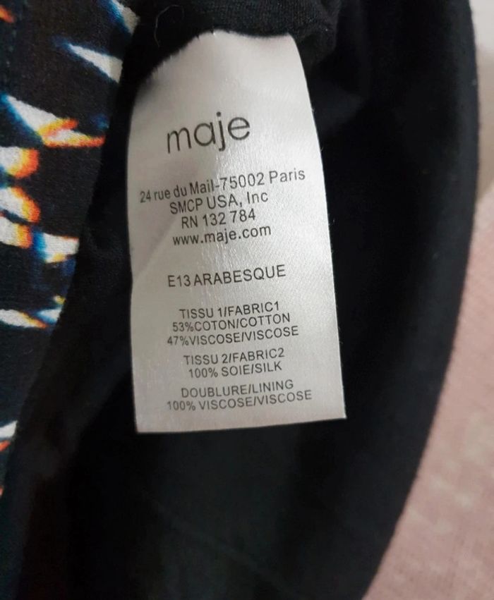 Robe été 100% Soie Maje Taille 1 - photo numéro 4