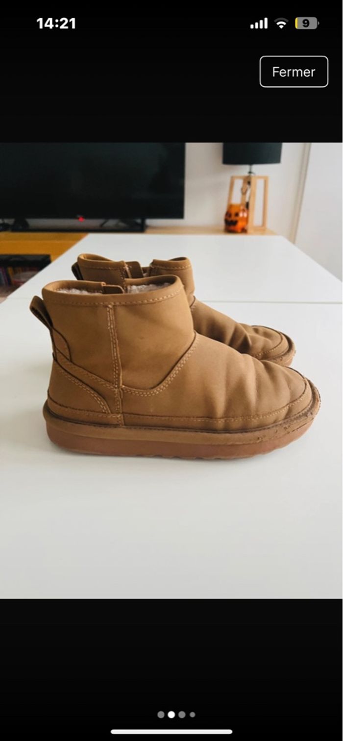 Bottines fourrure 30 taille fille  Zara