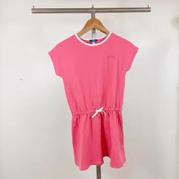 Robe rose corail fille Okaïdi 10 ans – taille 140 cm, cordon à la taille A1096