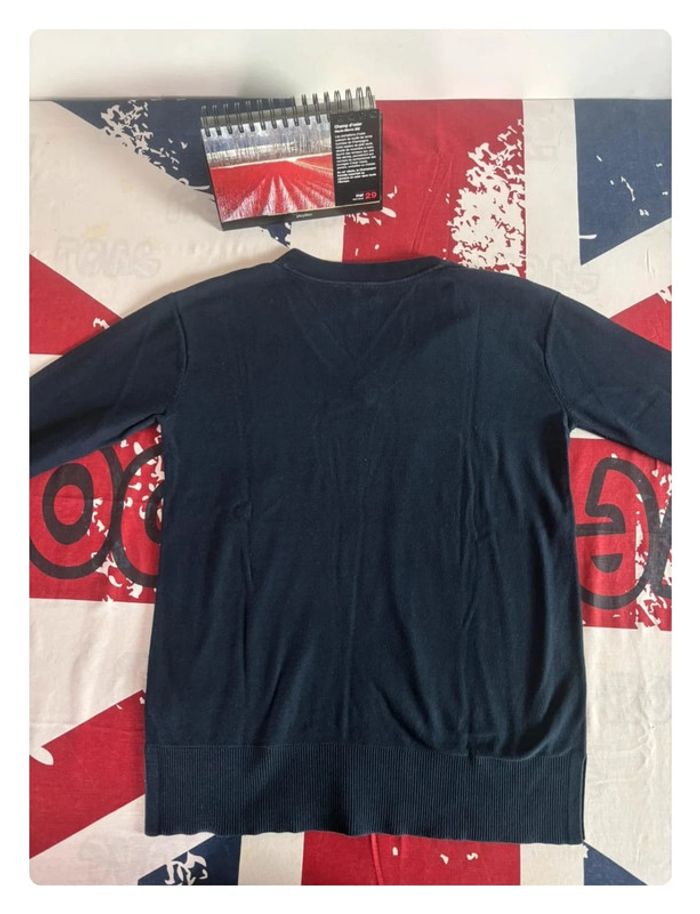 Sweat Tommy Hilfiger taille M bleu marine col V - photo numéro 9