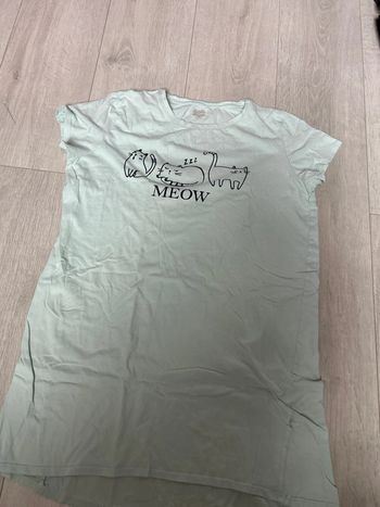 Robe de nuit chat Kiabi M vert d’eau