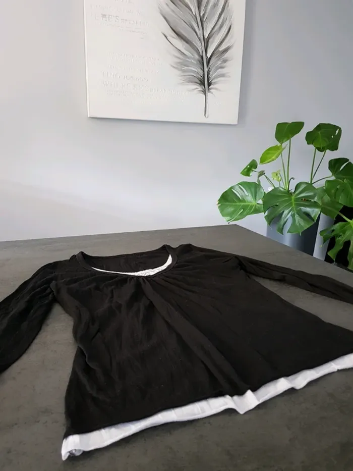Haut noir et blanc 38 - photo numéro 5
