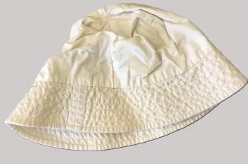 👒 Bob bébé blanc 47 cm – 6 à 12 mois – 100 % coton