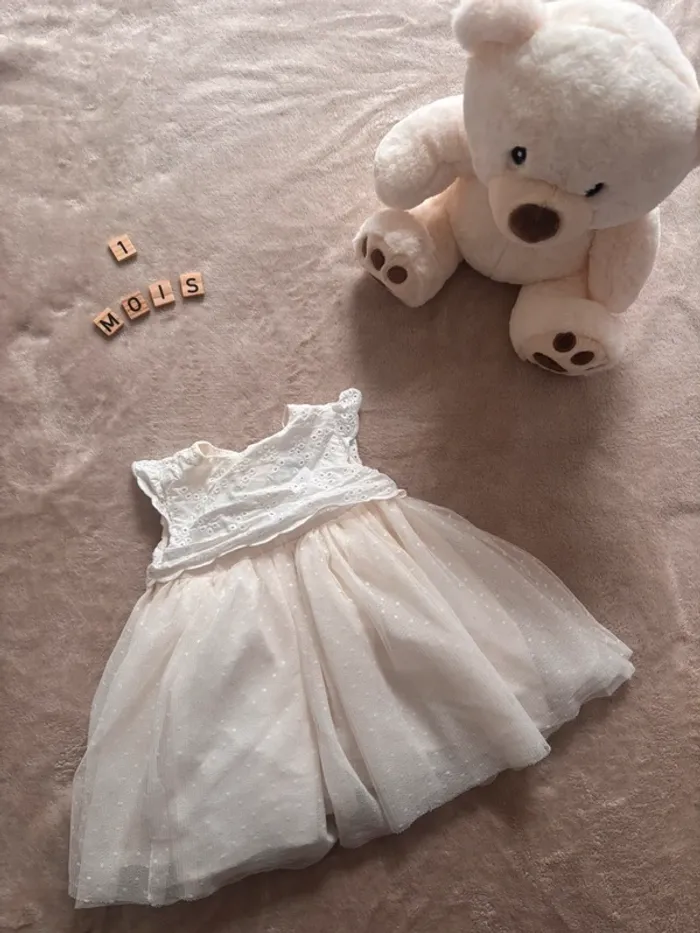 Robe dentelle KIABI taille 1 mois