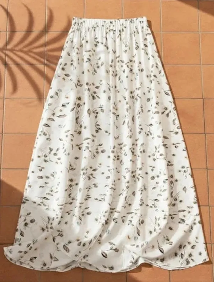 Jupe longue imprimée, taille M, fluide bohème chic, rétro tendance été
