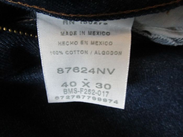 Jean Rustler by Wrangler homme 100% coton coupe droite straight leg Taille 50 W40 L30 Bleu brut (J26 - photo numéro 6