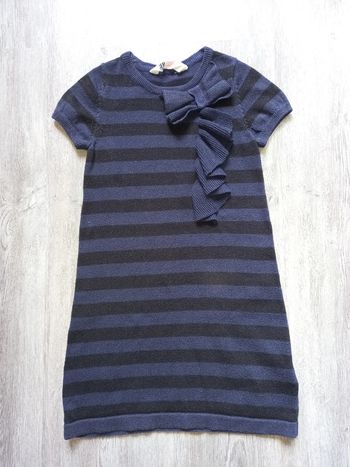 robe pull pailleté argenté H&M taille 5/6 ans