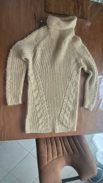Robe pull écrue 10 ans kiabi