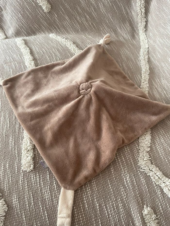 Peluche doudou plat 33cm my Teddy girafe beige marron très bon état - photo numéro 3