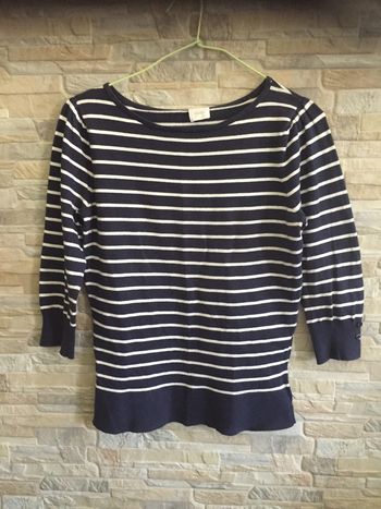 Pull léger marine Camaïeu 38