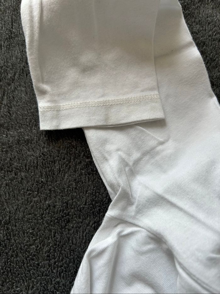 Haut blanc floqué OM - photo numéro 5