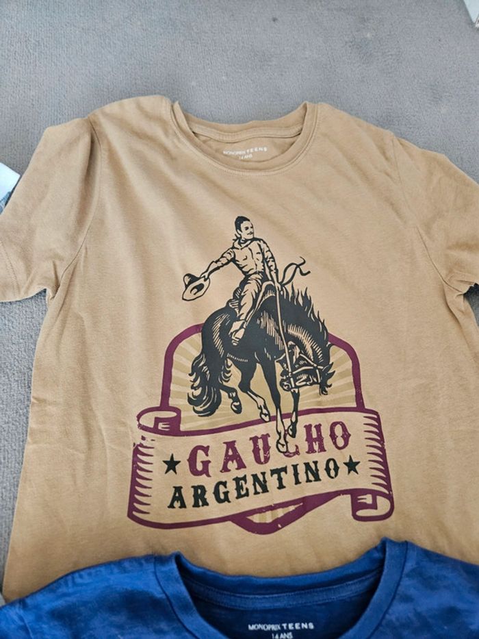 Lot t.shirts 14 ans - photo numéro 3