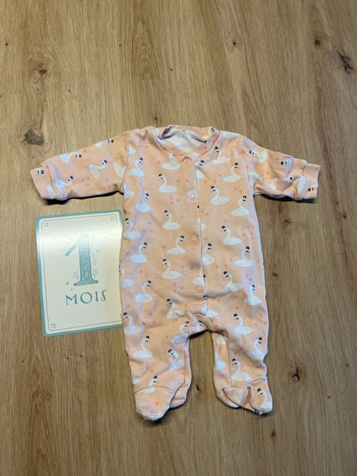 Pyjama 1 mois Cygne
