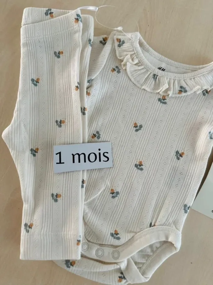 Ensemble fille h&m 56 cm - photo numéro 2