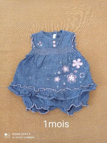 Barboteuse style jean