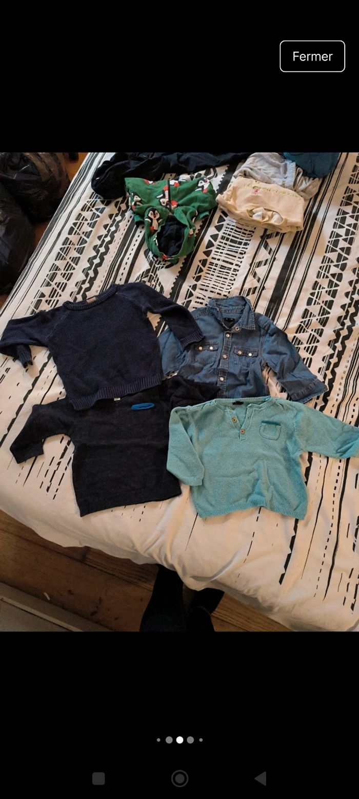 Lot de 34 vêtements garçon taille 12 mois - photo numéro 7