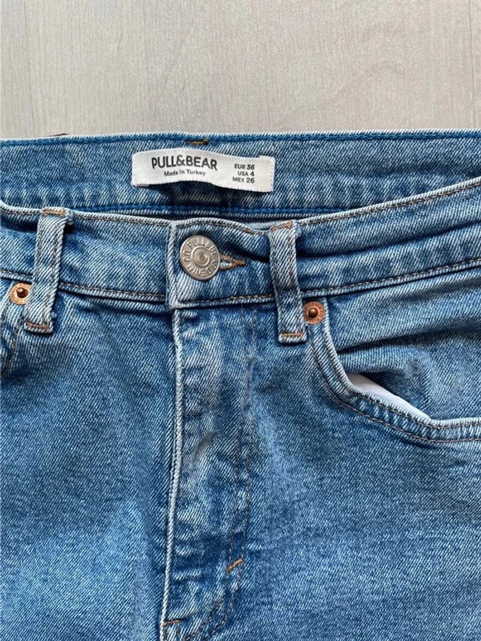 Jean droit taille haute Pull&Bear - T36 - photo numéro 4