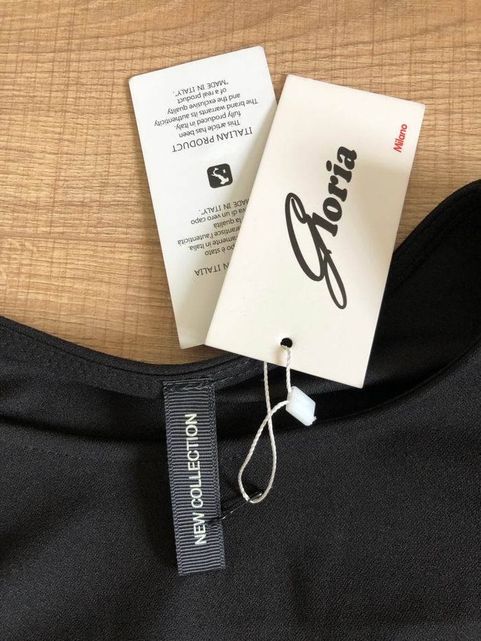 Robe noire neuve à manches courtes New Collection taille unique - photo numéro 9