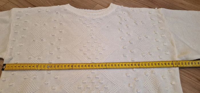 Petit pull vintage made in France écru taille 36 - photo numéro 7