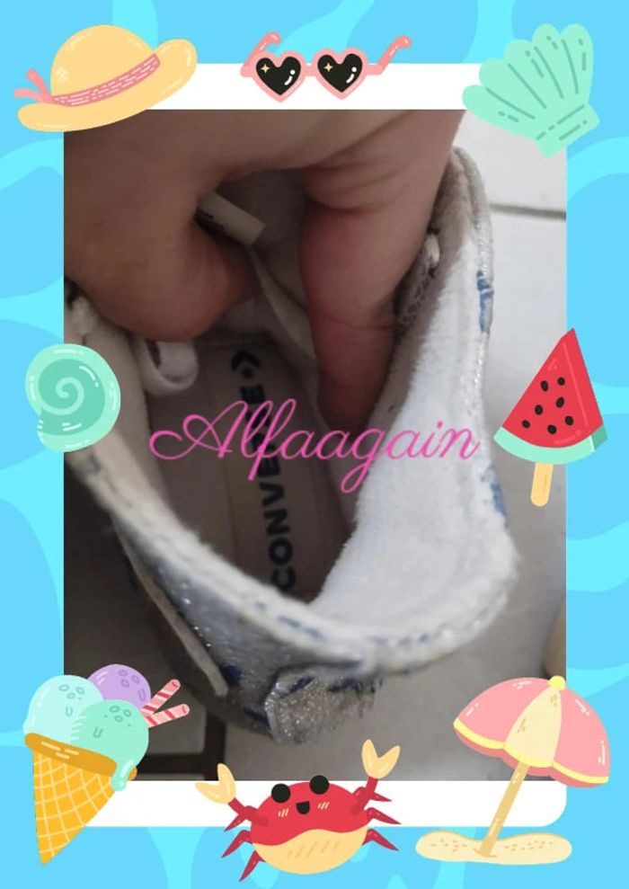 Baskets converse all star argentées 31 - photo numéro 12