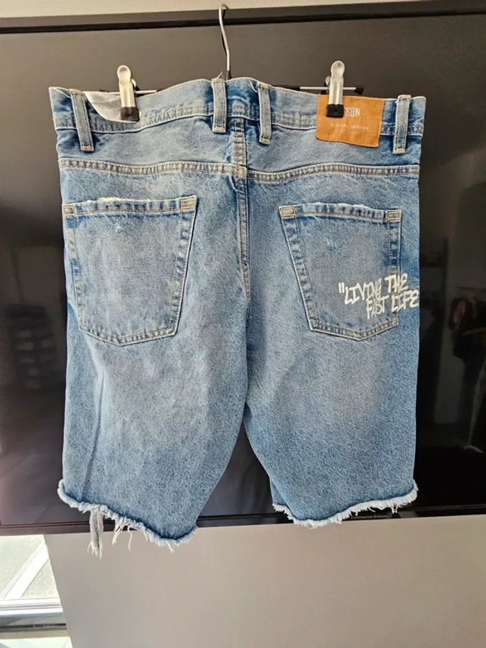Short jean bleu FSBN homme taille M - photo numéro 8