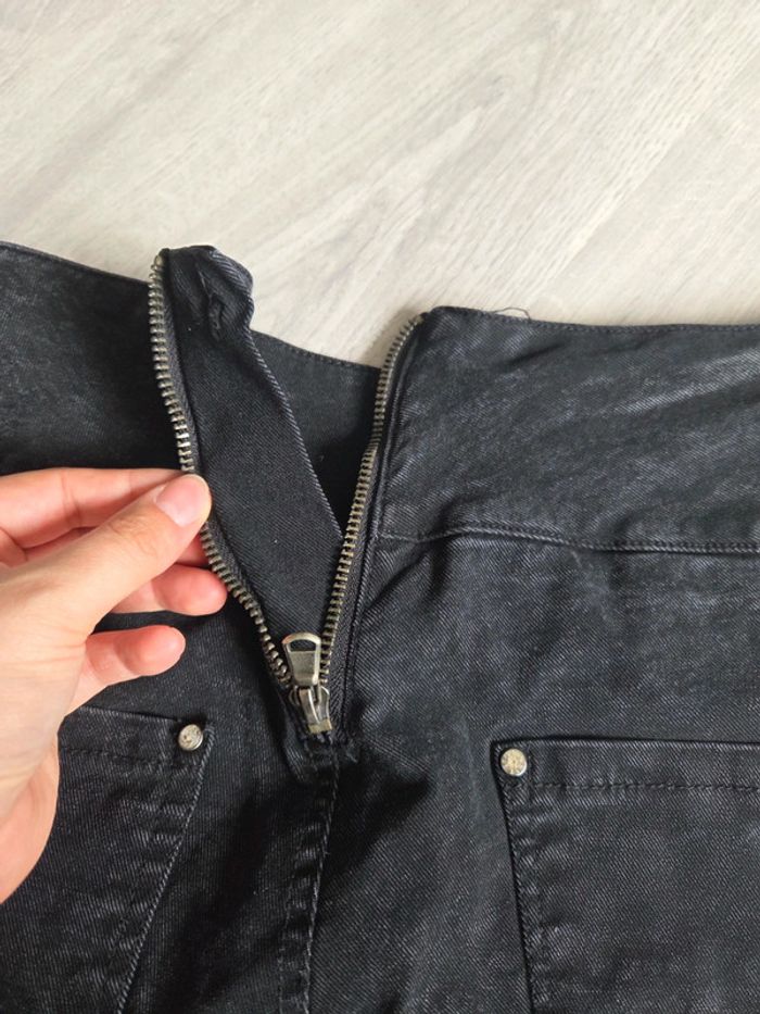 Jean noir taille L - avec zip arrière tendance - photo numéro 9