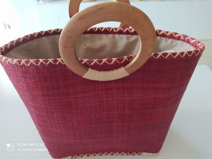 Panier de paille avec housse