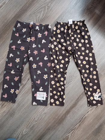 Lot de deux leggings fille Disney baby 36 mois