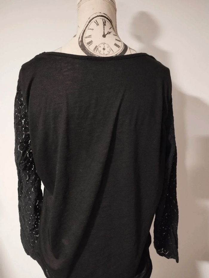Blouse/t-shirt manches longues fluide taille L - photo numéro 2