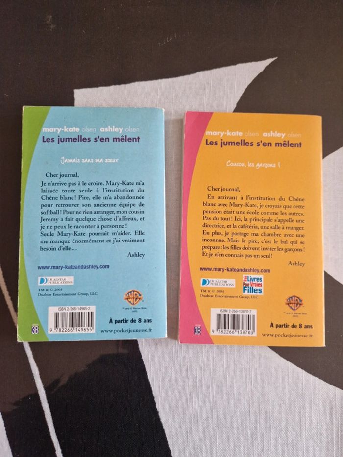 Lot 2 livres les jumelles s en mêlent journal intime - photo numéro 2