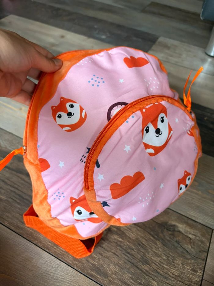 Sac à dos 2en1 peluche enfants renard neuf