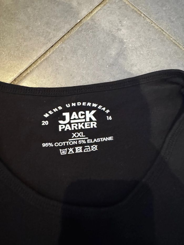T shirt manches courtes - Jack Parker - Mens underwear 2016 - Noir - XXL - photo numéro 2