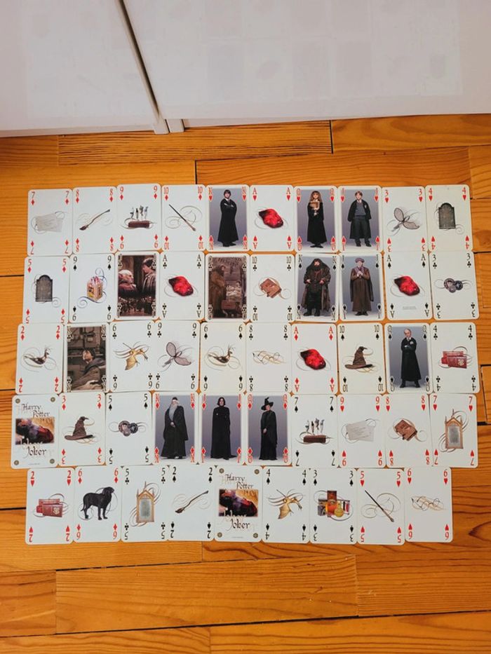 Lot de 49 cartes vintages Harry Potter