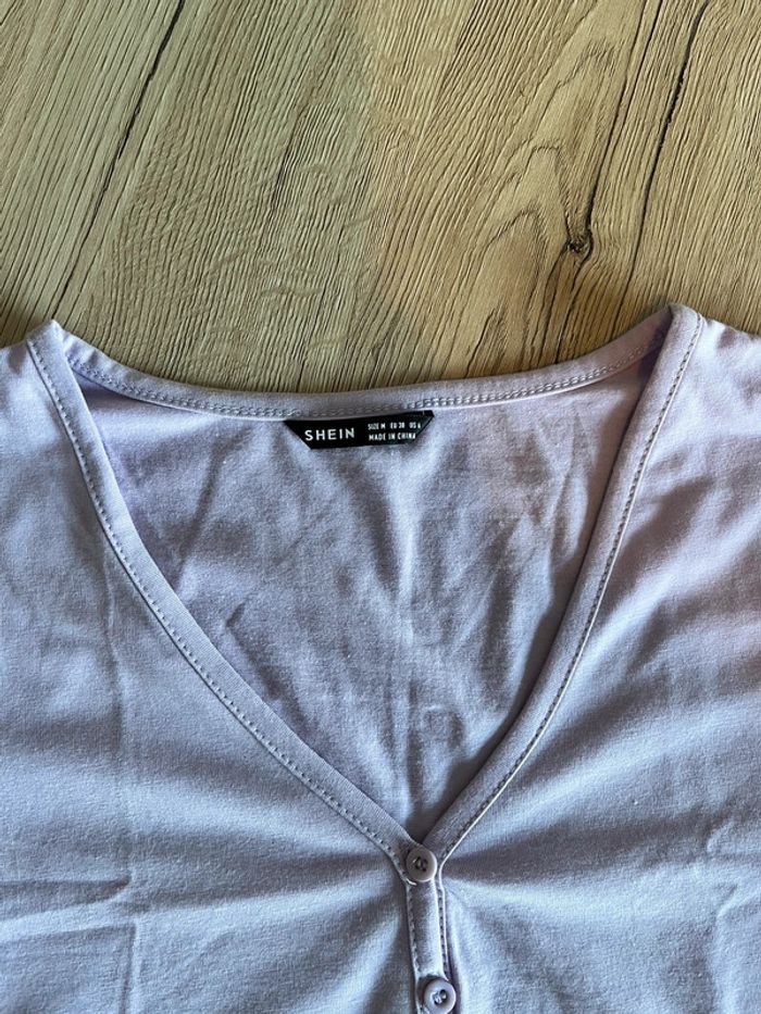 croptop mauve pastel taille m shein - photo numéro 2
