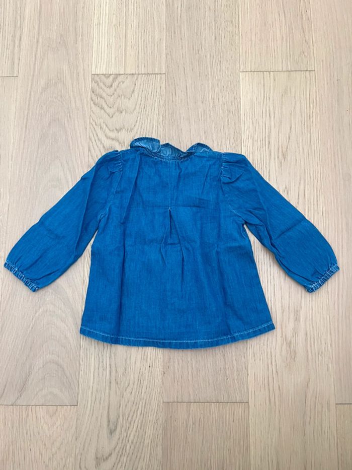 Blouse jean boutchou 9 mois - photo numéro 4
