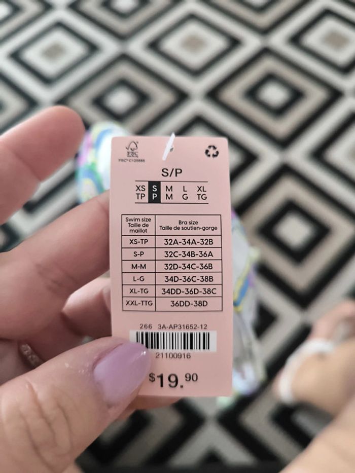 Maillot de bain bikini floral Taille S (36) Neuf - photo numéro 4