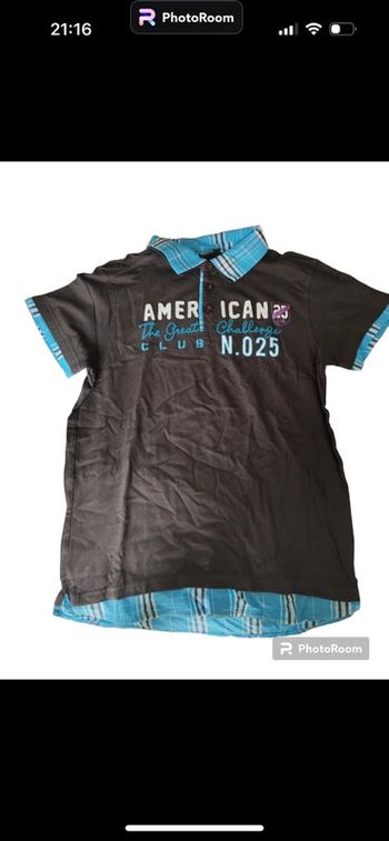 Maillot avec col à carreaux