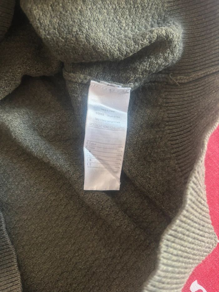 Pull Lacoste S/M vert kaki motif brodé - photo numéro 6