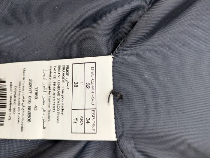 Manteau à carreaux Pimkie Taille 34 Bleu marine et vert - photo numéro 3
