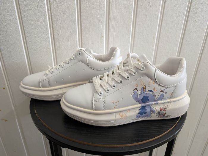Baskets Blanches Plateforme Dessin Stitch - Amfashion Sport T. 38 - photo numéro 2