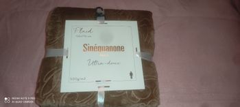 Plaid neuf marque Sinequanone couleur taupe