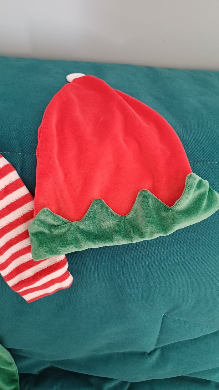 Pyjamas lutin de Noël  12 18 mois avec bonnet - photo numéro 4
