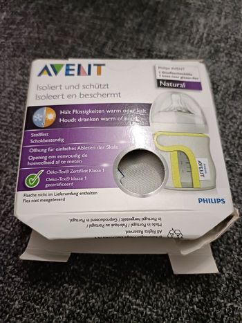 Housse de protection isolante pour biberon en verre Avent 