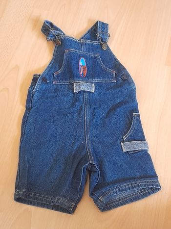 Salopette short + Tee-shirt jaune