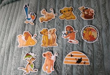 Lot de 10 stickers le roi lion